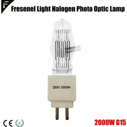 Film/Sudio/Theater Light Lamp 2000w G15 Backlight Velarium Return Lights Quartz Lamp Bulb 2000 watt g15 Fresenel Spot Light Bulb