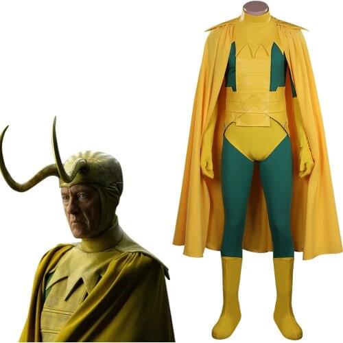 Loki Season 1 Loki King Cosplay Costume Outfits Halloween Carnival Suit