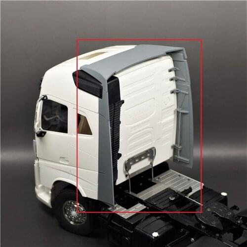 Simulation Spoiler Container Tail Spoiler for 1/14 Tamiya Volvo FH16 750 56360 RC Truck Tractor Accessories Parts