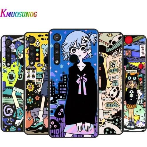 Fashion Cute Anime Girl For Motorola G9 G8 G Stylus Power One Fusion Hyper Edge E7 E6 5G Plus Play Lite Silicone Phone Case