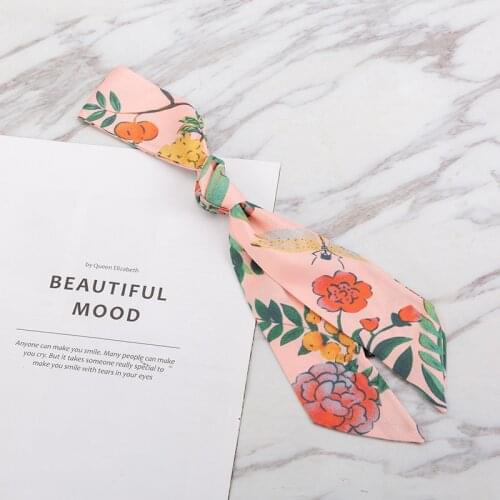 New Bag Scarf Small Skinny Silk Scarf Women Luxury Brand 2021 Summer Women Tie Foulard Fashion Womens Bandana