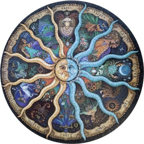 1000pcs Of Jigsaw Puzzle Constellation rainbow planet universe Soup Decompression Jigsaw Toys Christmas Goods Gift For Kids