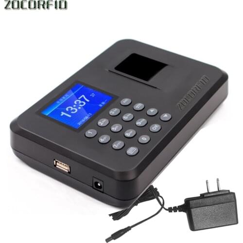 More language Attendance System Fingerprint USB Password Office Time Clock Employee Recorder Device Biometric Attendance