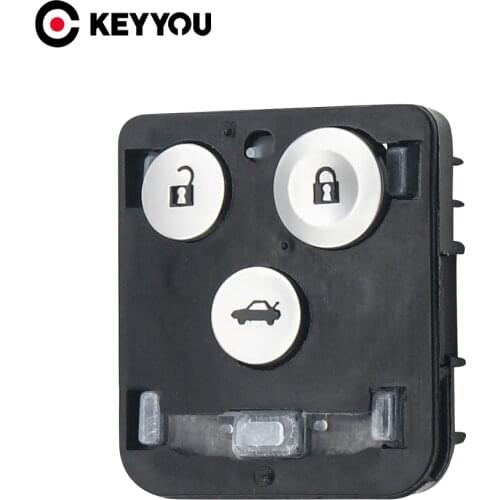 KEYYOU For Honda Civic Accord Jazz CRV HRV 2/3 Buttons Flip Folding Car Remote Key Button Pad