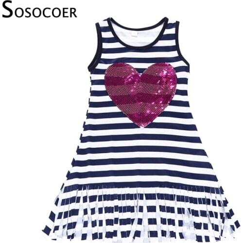 SOSOCOER Casual Dresses For Girls