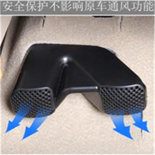 Car-styling For 2016-2020 nissan Rogue X-Trail T32 ABS Protective cover for air outlet of car seat air conditioner trim 2PCS