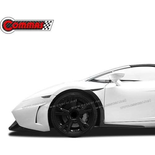 Latest Design Full Carbon Fiber Universal Front Fender Air Vents For Lamborghini Gallardo LP550 LP560 LP570 Mudapron Decoration