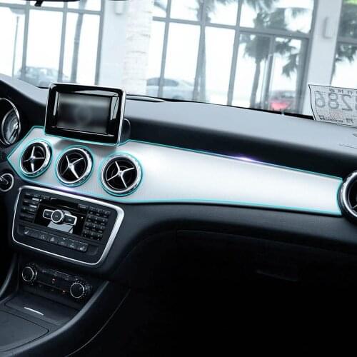 Car Interior Invisible Protective Film Control Console Gear Shift Panel Sticker for Mercedes Benz gla200 AMG Accessories