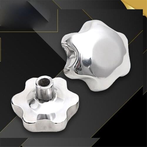 Female Thread M12 M14 M16 M18 Stainless Steel SUS304 nut sleeve hand twist blind nuts plum blossom handwheel Nut 70mm/80mm 1pc