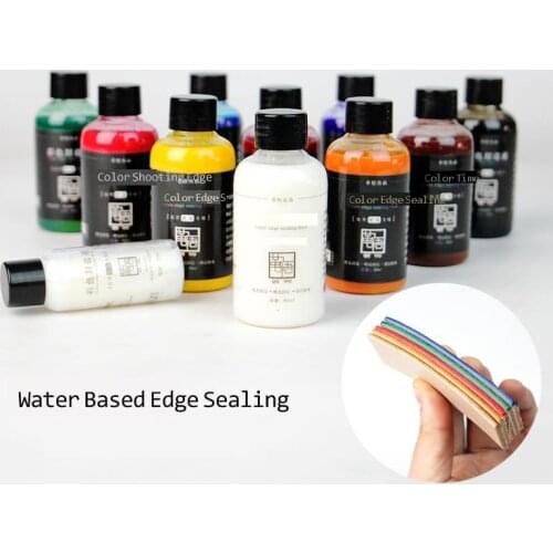 DIY vegetable tanned leather edge agent water-based edge sealing liquid polishing 30ml/bottle 10colors chosing leather craft
