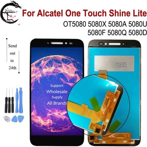 LCD For Alcatel One Touch Shine Lite OT5080 LCD 5080X 5080A 5080U 5080F 5080Q 5080D 5080 Display Screen Touch Digitizer Assembly