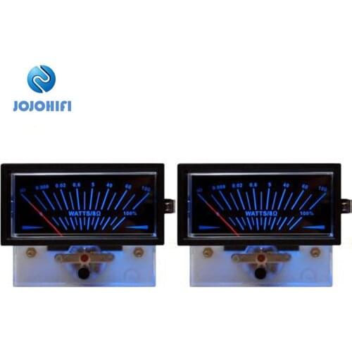 2pcs TN-73HS High-precision VU Meter Head Tube Amplifier DB Table Power Discharge Flat Table Mixer Power Meter Bridge w/acklight