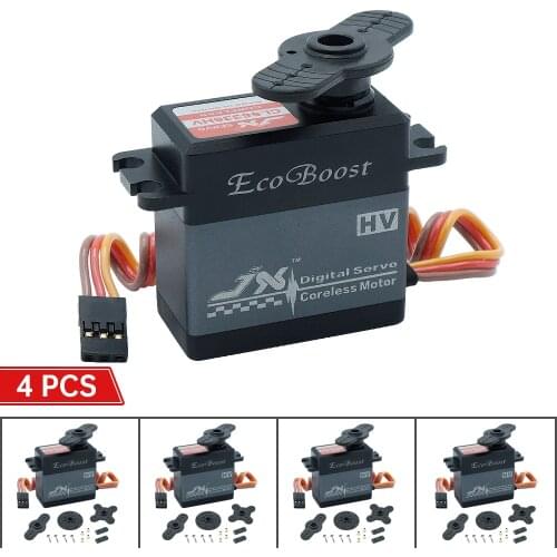 4pcs JX CLS6336HV 35kg Aluminium Shell Metal Gear High Voltage Coreless Digital Servo For RC Models Helicopter Accs