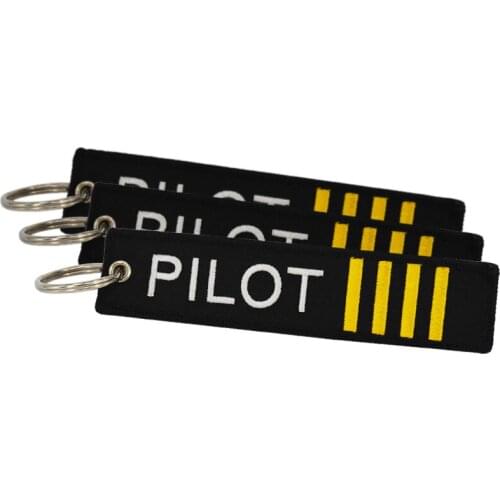5 PCS/LOT Remove Before Flight Pilot Key Chain Jewelry Safety Tag Embroidery Pilot Key Ring Chain for Aviation Gifts Luggage Tag