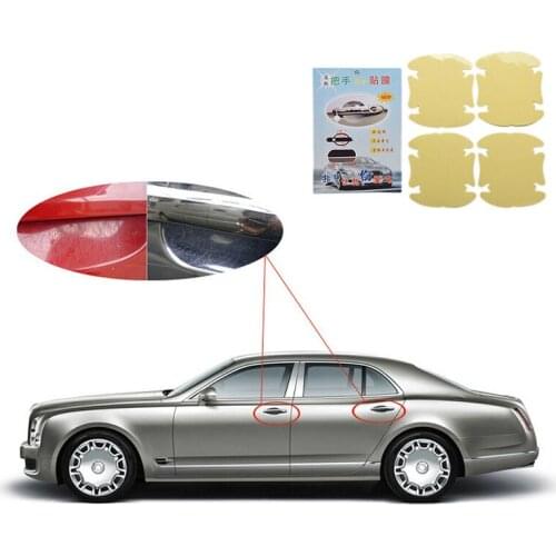 8pcs/lot Universal Invisible Car Door Handle Scratches Automobile Shakes Protective Vinyl Protector Films Car Handle Protection