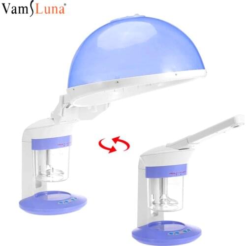 Facial Steamer-2 In 1 Hair Therapy Salon Home Ozone Steaming Ion Spayer Skin Beauty Care Machine Spa 360 Rotatably Spray Head