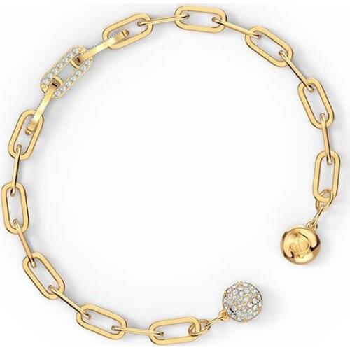 Brand 1: 1 Fashion Crystal Color Chain Ring Gold Diamond Diamond Variety Magic Chain Bracelet Exquisite Simple Silver Jewelry