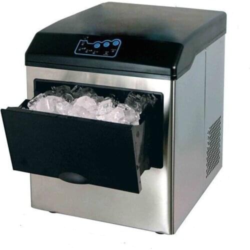 Household small capacity Ice Maker Milk Tea Shop/Cafe/Cold Drink Shop Ice Cube Machine Stainless Steel Ice Machine
