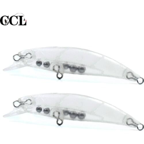 CCLTBA 15pcs/lot Sink Unpainted Minnow Fishing Lures 7cm 3.2g Hard Plastic Blank Wobbler Jerkbait DIY Fishing Bait Tackle