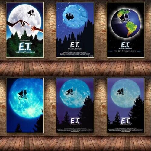 The Extra-Terrestrial Film Comic Movie E.T. Canvas Painting Posters Prints Wall Art Picture for Living Room Home Decor Cuadros