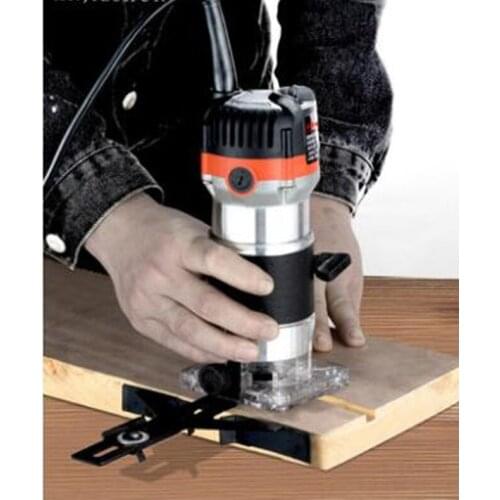 Electric hand wood trimmer wood router 6.35mm collet engraving machine plastic /aluminum body variety suit