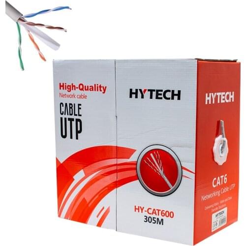 HYTECH HY-CAT600 25 AWG UTP GRAY 305 METERS CAT6 CABLE