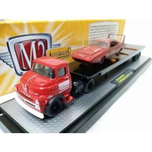 M2 Machines 1/64 haulage truck Dodge 700 Charger Diecast Collection of Die-casting Simulation Alloy Model Car Children Toys