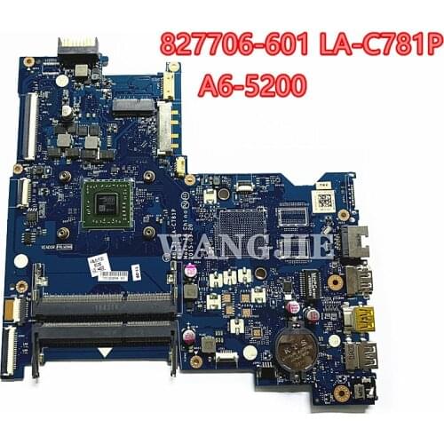 For HP 15-AF Laptop Motherboard 827706-601 827706-501 827706-001 ABL51 LA-C781P A6-5200 100% fully tested