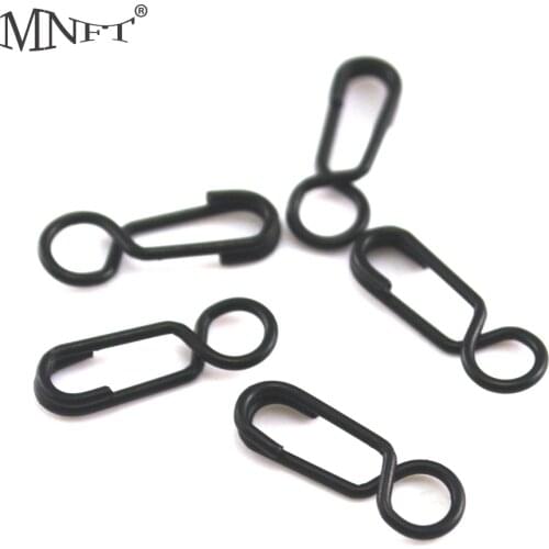 MNFT 300Pcs Ring Klip Hooklink Clips Ring Clips Quick Change Swivels Carp Rigs Terminal Rolling Swivels