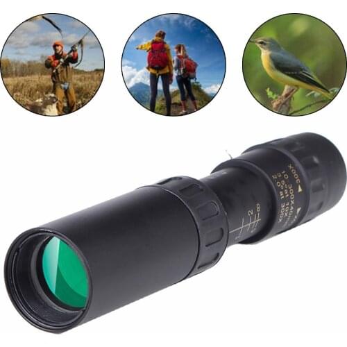 4K 10-300X40mm Super Telephoto Zoom Monocular Telescope HD Portable Telescope Waterproof Moisture-proof Dust-proof Camping Part