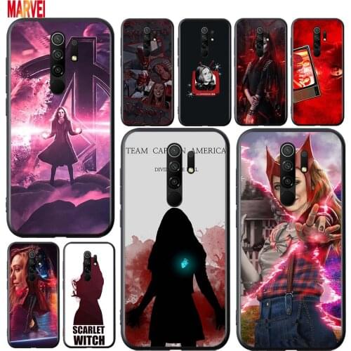 Wanda the Scarlet Soft TPU For Xiaomi Redmi 9i 9T 9A 9C 9 8A 8 GO 7 7A S2 Y2 6 6A 5 A 4X Prime Pro Plus Black Phone Case