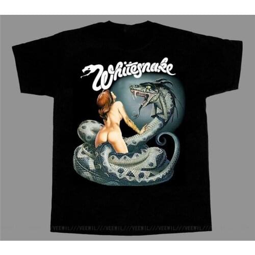 Whitesnake Lovehunter NEW SHORT LONG SLEEVE BLACK T-Shirt Summer Style Casual Wear T Shirt
