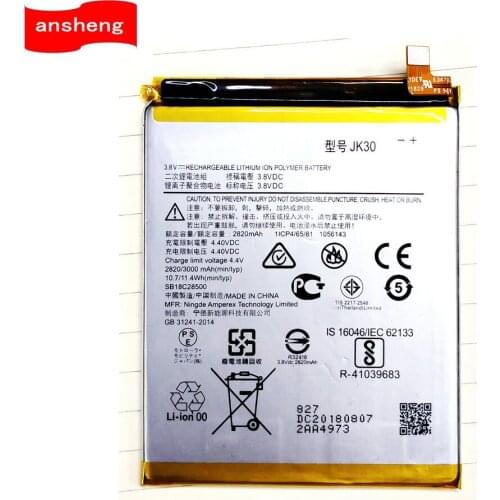 Original High Quality 3000mAh JK30 battery for Motorola Moto P30 XT1943-1 Cell Phone