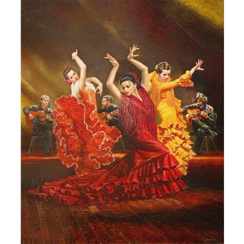 Full Round Diamond 5D DIY Diamond Painting Beauty Dancing Embroidery Cross Stitch Rhinestone Mosaic Painting Home Decoration