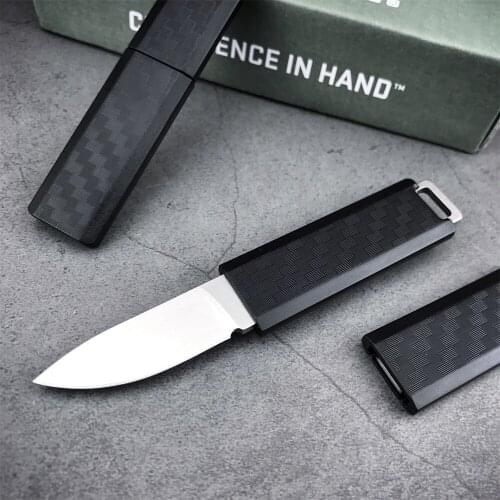 Portable 2425 Mini 1.740" Fixed Blade 5cr15mov Stainless Steel Blade Outdoor Self Defense Knife Small Cutting Tool with Clip
