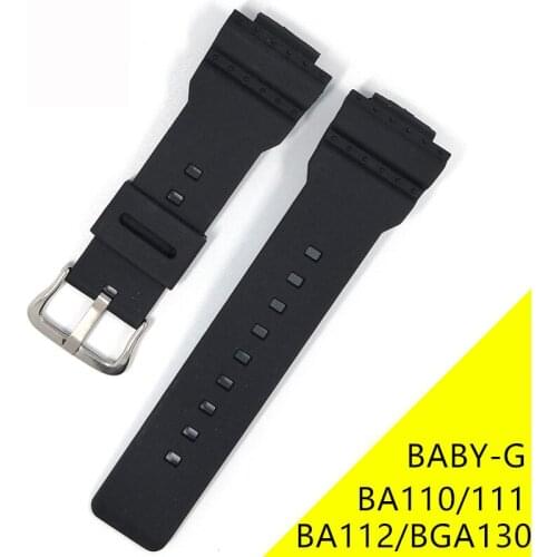 Rubber Strap For Casio G SHOCK BABY-G BA110 BA111/ BA112 /BA130 /BA120 Watch Band Bracelet Waterproof Watchband Belt Wristband
