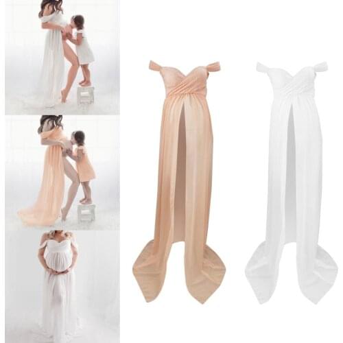 Sexy Maternity Dress Photo Shoot Chiffon Pregnancy Dress Photography Prop Maxi Gown Dresses For Pregnant Women