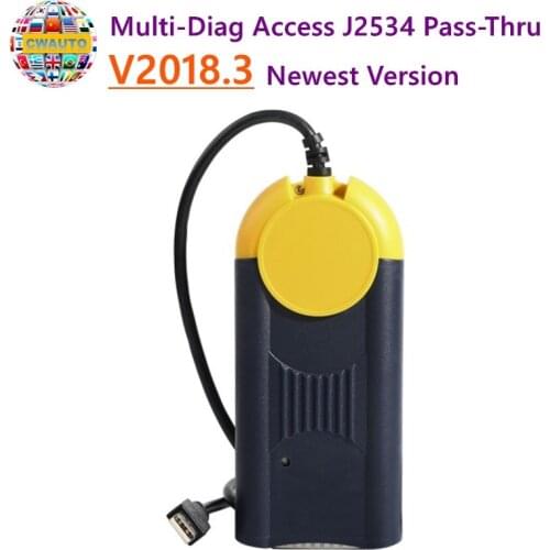 V2018.3 Actia Multi Diag J2534 Access Pass-Thru OBD2 Device Multi-languages Ideal For Independent Workshops For A Wide Vehicles