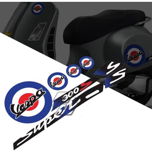 Motorcycle Reflective Decal Case for Piaggio Vespa GTS 300 Super Sport