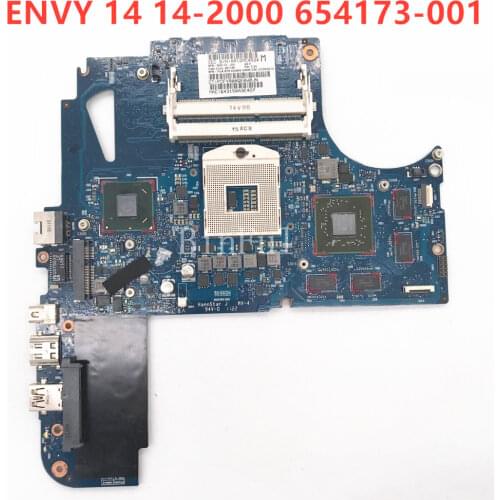 High quality For HP Envy 14-2000 Laptop motherboard 654173-001 654173-501 654173-601 6050A2443401-MB-A02 100% full Tested