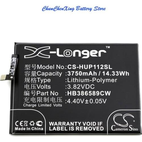 Cameron Sino High Quality 3750mAh Battery HB386589CW, HB386589ECW for Huawei P10 Plus, VKY-AL00, VKY-L09, VKY-L29