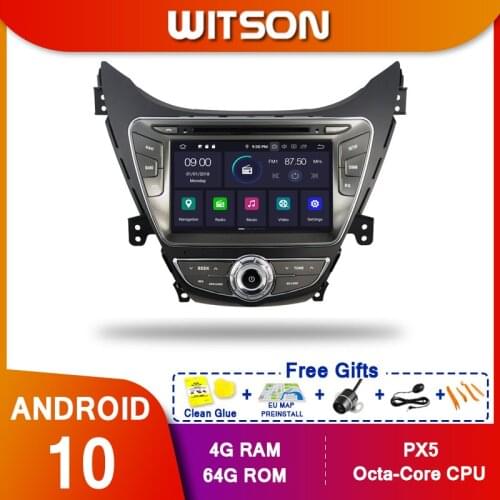 WITSON！ Android 10 Octa core PX5 CAR DVD player For HYUNDAI ELANTRA i35 AVANTE 2010-2013 IPS 4GB RAM 64GB ROM CAR GPS NAVIGATION