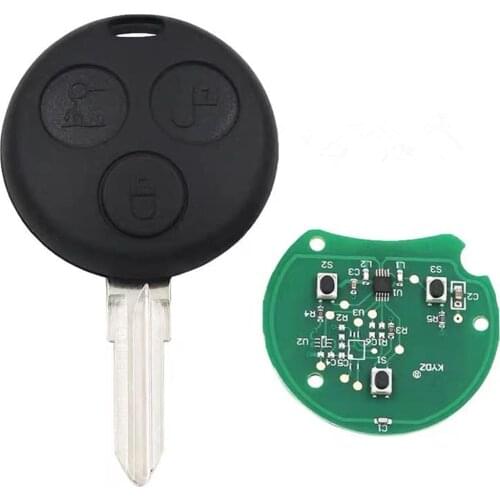 XRSHKEY 2PCS/Lot Keyless Remote Key 3 button with 434MHZ for Merced Ben*z Car Remote Controller
