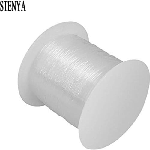 Stenya No Elastic Stretch 1 Roll Clear DIY Crystal Bead Thread Necklace Bracelet String Jewelry Findings Beading Cord 0.3mm Lot