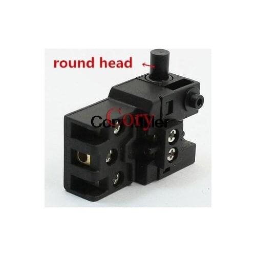 1PC For Makita 1040 12A 250V AC 18A 125V AC SPDT 5 Terminals Trigger Switch Black Round/Square Handle