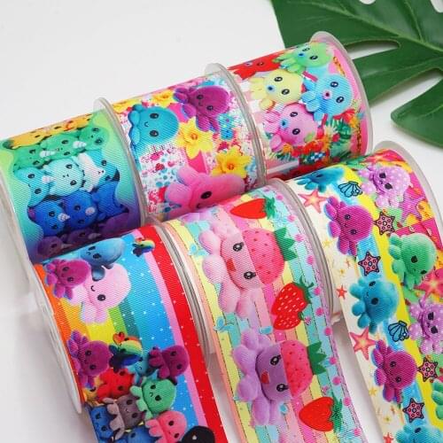 DIY Cartoon Octopus Printed Grosgrain Ribbon For Craft Supplies Sewing Accessories 5 Yards, Planar Resins Mold 10 Pieces. 52731