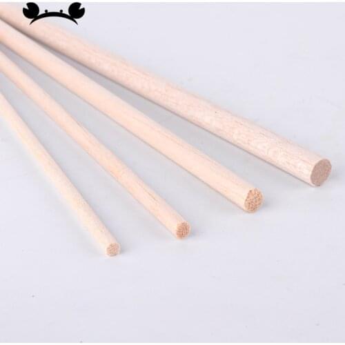 10pcs diameter of D5/D6/D8/D10mm Balsa Wood Round Sticks for airplane/boat model DIY 250mm long