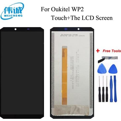 100% New Original For Oukitel WP2 LCD&Touch screen Digitizer display Screen WP8 Pro lcd Assembly Replacement WP5 LCD WP12