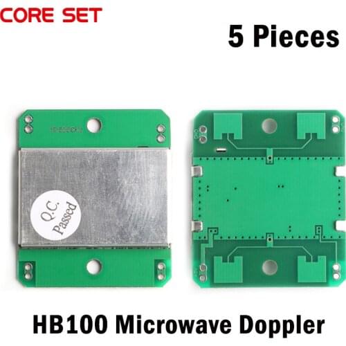 5Pcs Microwave Doppler Radar Wireless Module Motion Sensor HB100, Microwave Motion Sensor, Motion Detector