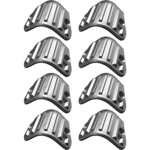 8Pcs Black Plastic Guitar AMP Speaker Cabinet Case Corner Right Angle Protector